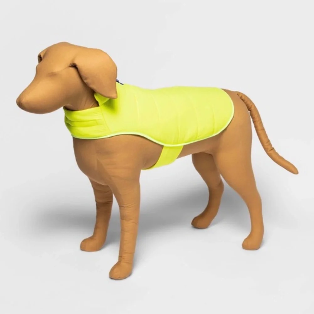 Boots & Barkley Yellow Neon Puffer Jacket Vest